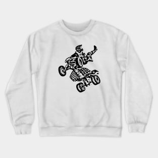 Quad Bike Freestyle Sketch Art Crewneck Sweatshirt
